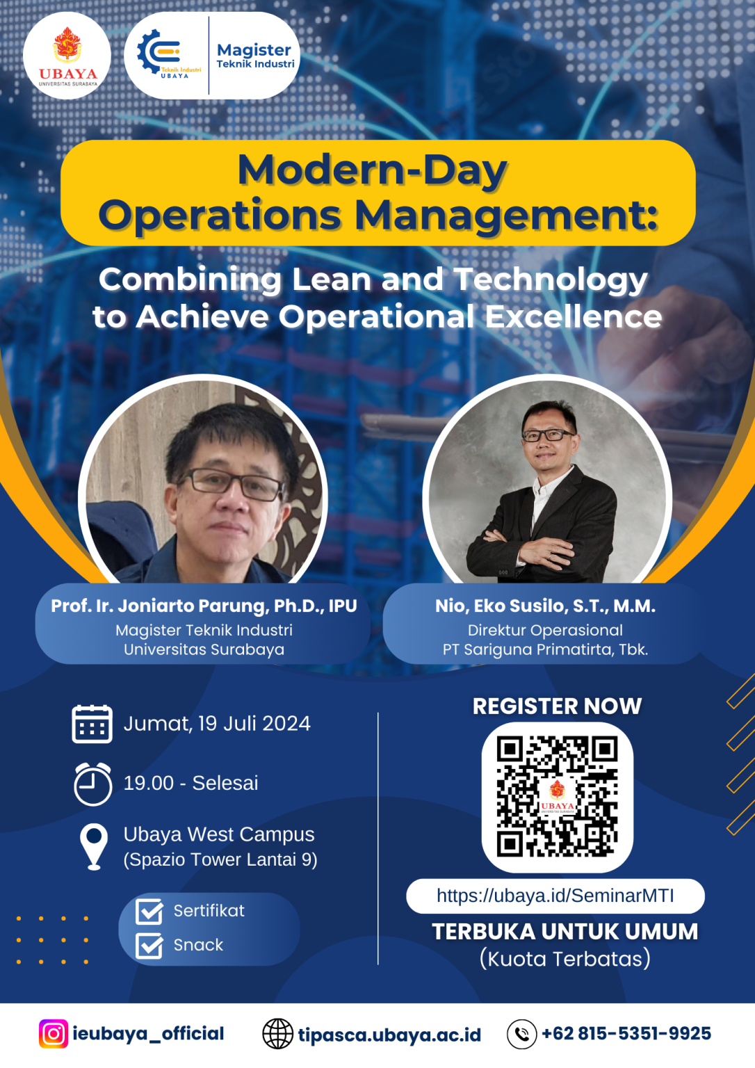 Seminar Modern Day Operations Management Combining Lean And